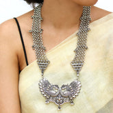 TEEJH Anika Peacock Long Necklace for Women